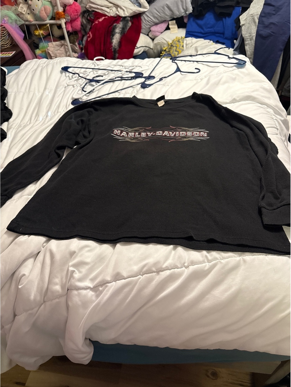 Harley-Davidson Black Long Sleeve Thermal Shirt Size 2XL